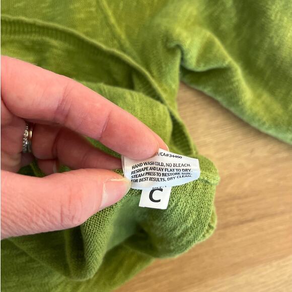 Eileen Fisher Linen Cotton Short Sleeve Cardigan Sweater Size Small Lagenlook - Picture 5 of 7